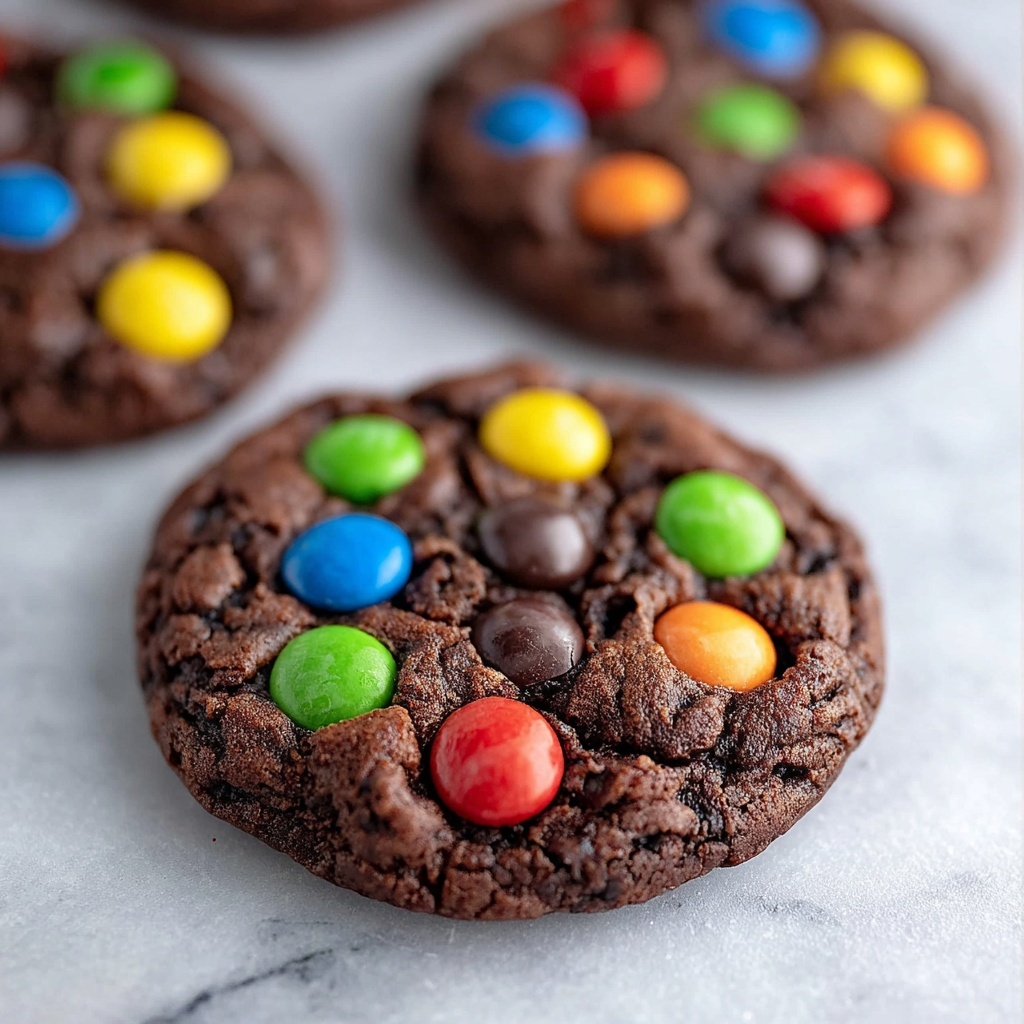 Chocolate Chocolate Chip M&M Cookies Recipe - Recipe Image