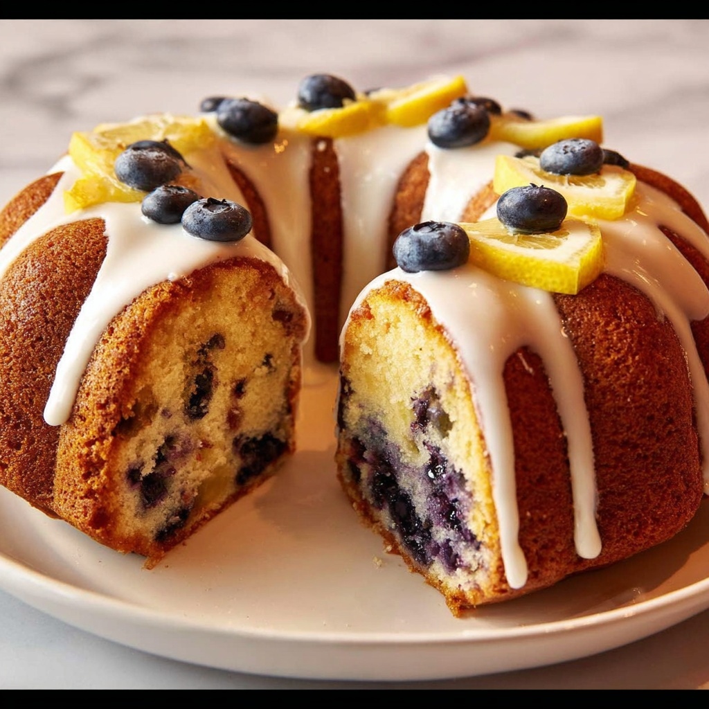 Lemon Blueberry Bundt Cake Recipe - Recipe Image