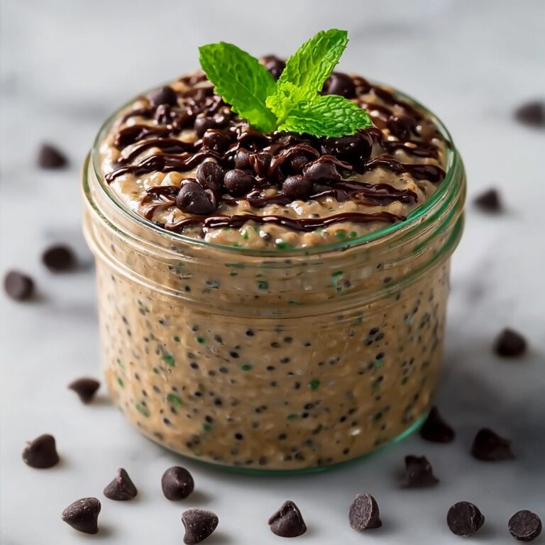 Mint Chocolate Chip Overnight Oats Recipe