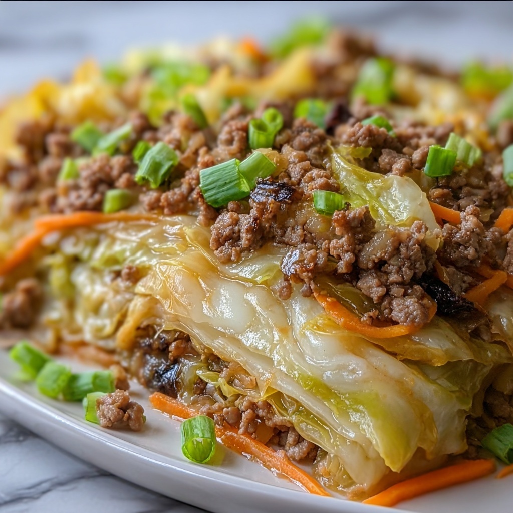 Chinese Ground Beef and Cabbage Stir Fry Recipe - Recipe Image
