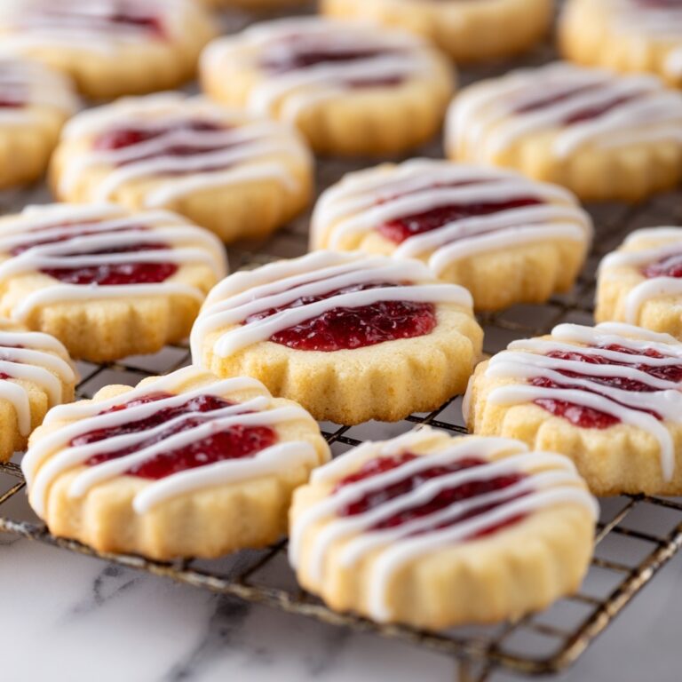 Raspberry Almond Shortbread Cookies Recipe