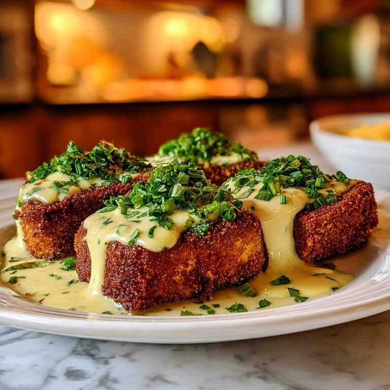 Crispy Parmesan Chicken with Dreamy Garlic Cream Sauce Recipe