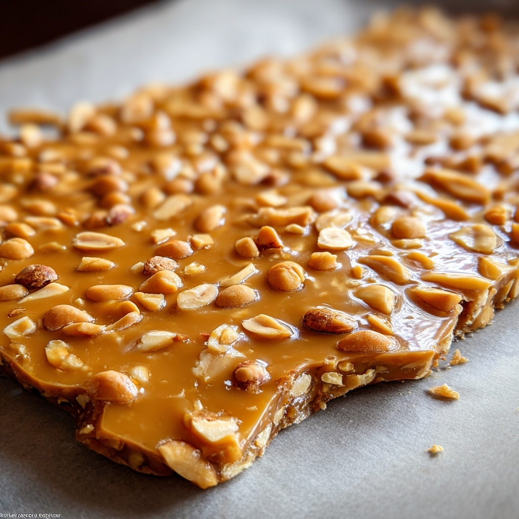 Homemade Peanut Brittle Recipe - Recipe Image