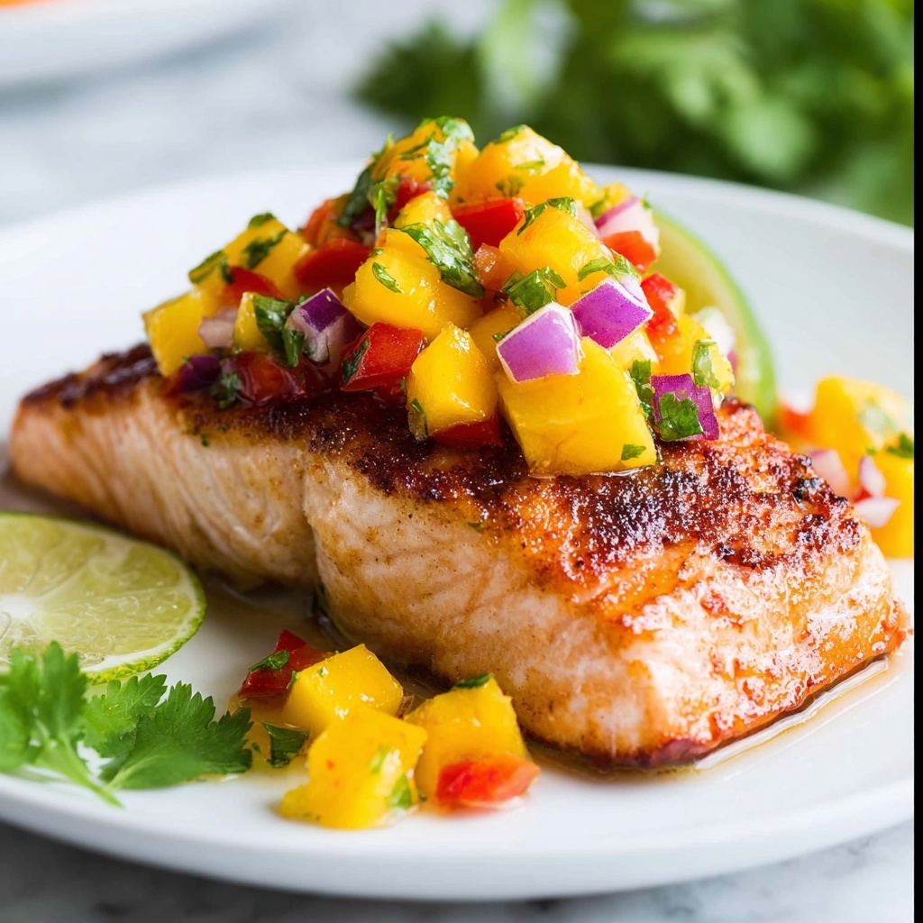 Mango Salsa Salmon Recipe - Recipe Image