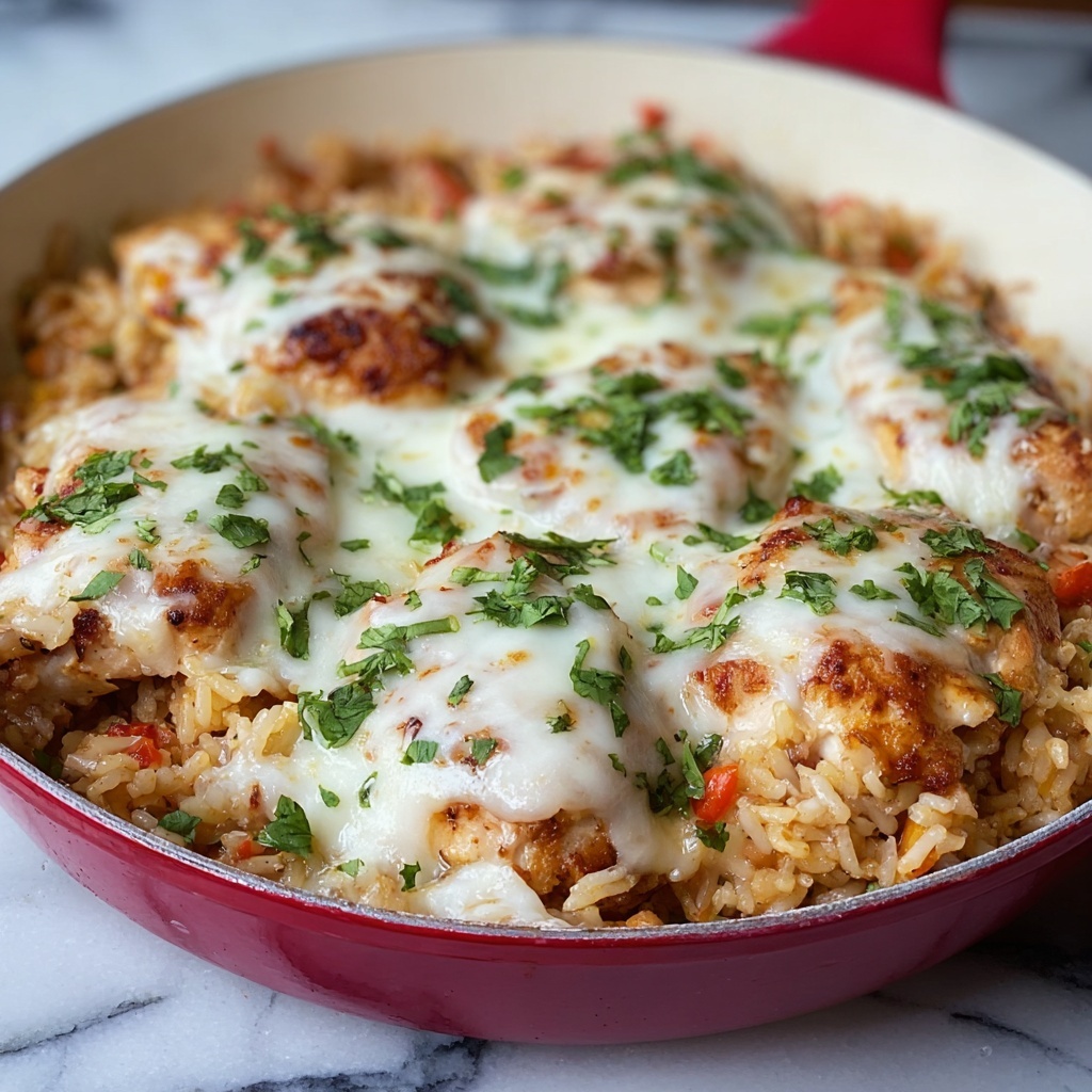 Chicken Cheese and Rice Skillet Recipe - Recipe Image