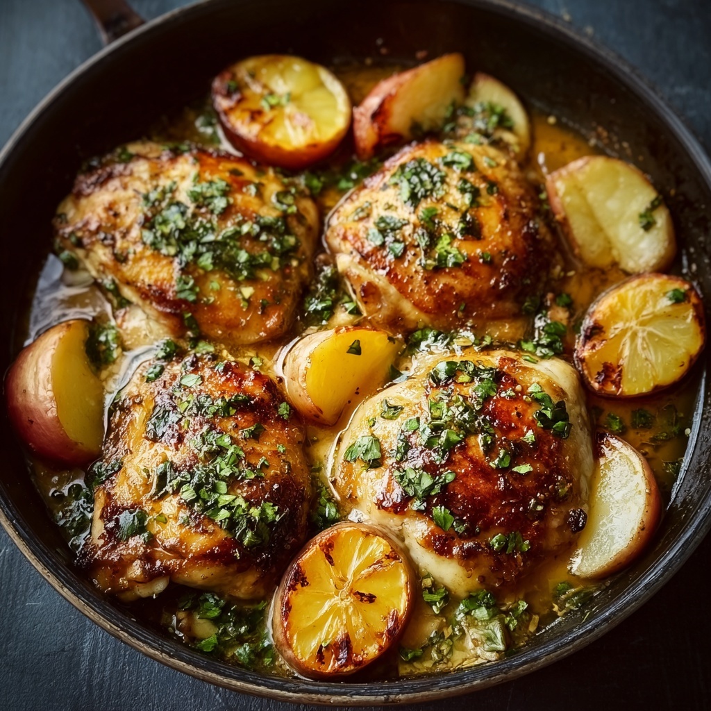 Chicken with Apples and Maple-Lime Sauce Recipe - Recipe Image