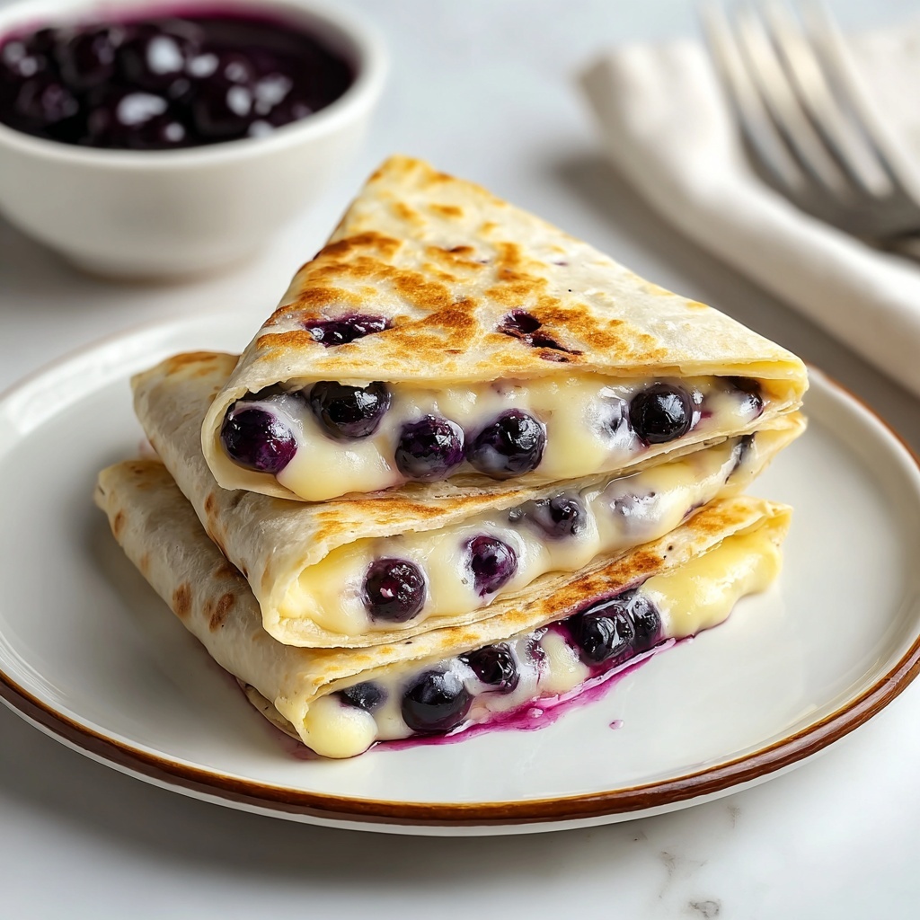 Blueberry Breakfast Quesadilla Recipe - Recipe Image