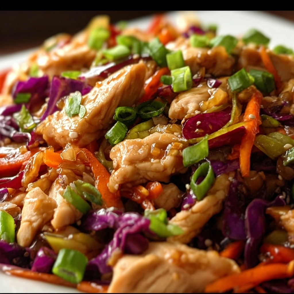 Chicken and Cabbage Stir-Fry Recipe - Recipe Image