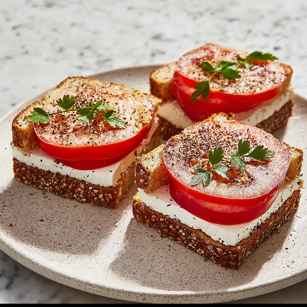 Tomato and Cream Cheese Sandwiches Recipe - Recipe Image