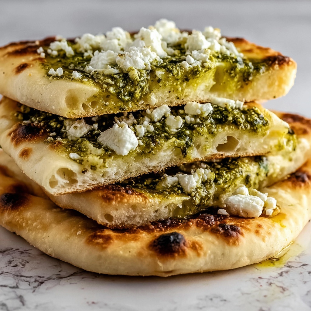 Spring Flatbreads with Feta, Peas, and Radishes Recipe - Recipe Image