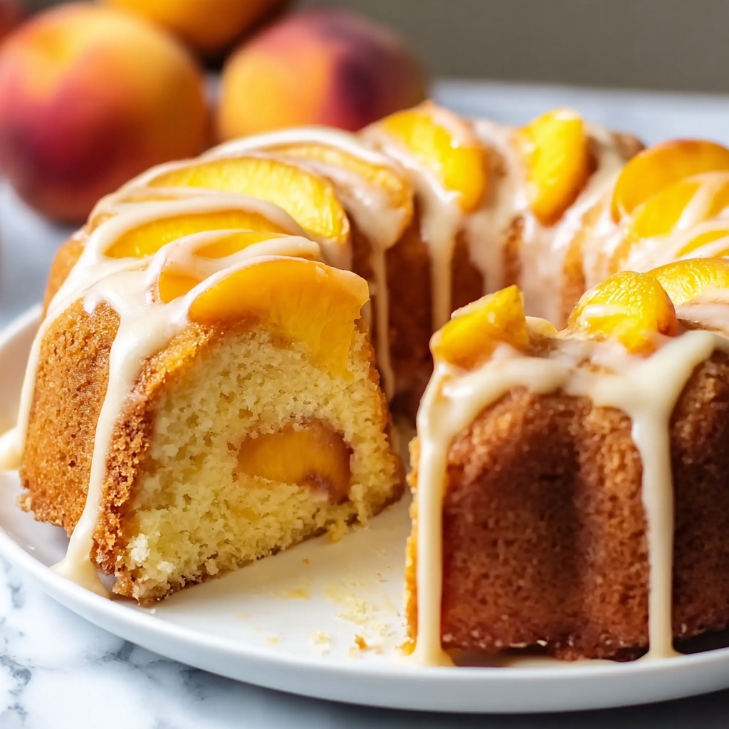Peach Buttermilk Pound Cake Recipe - Recipe Image