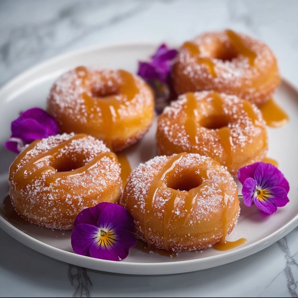 Gluten Free & Vegan Caramel Doughnuts Recipe - Recipe Image