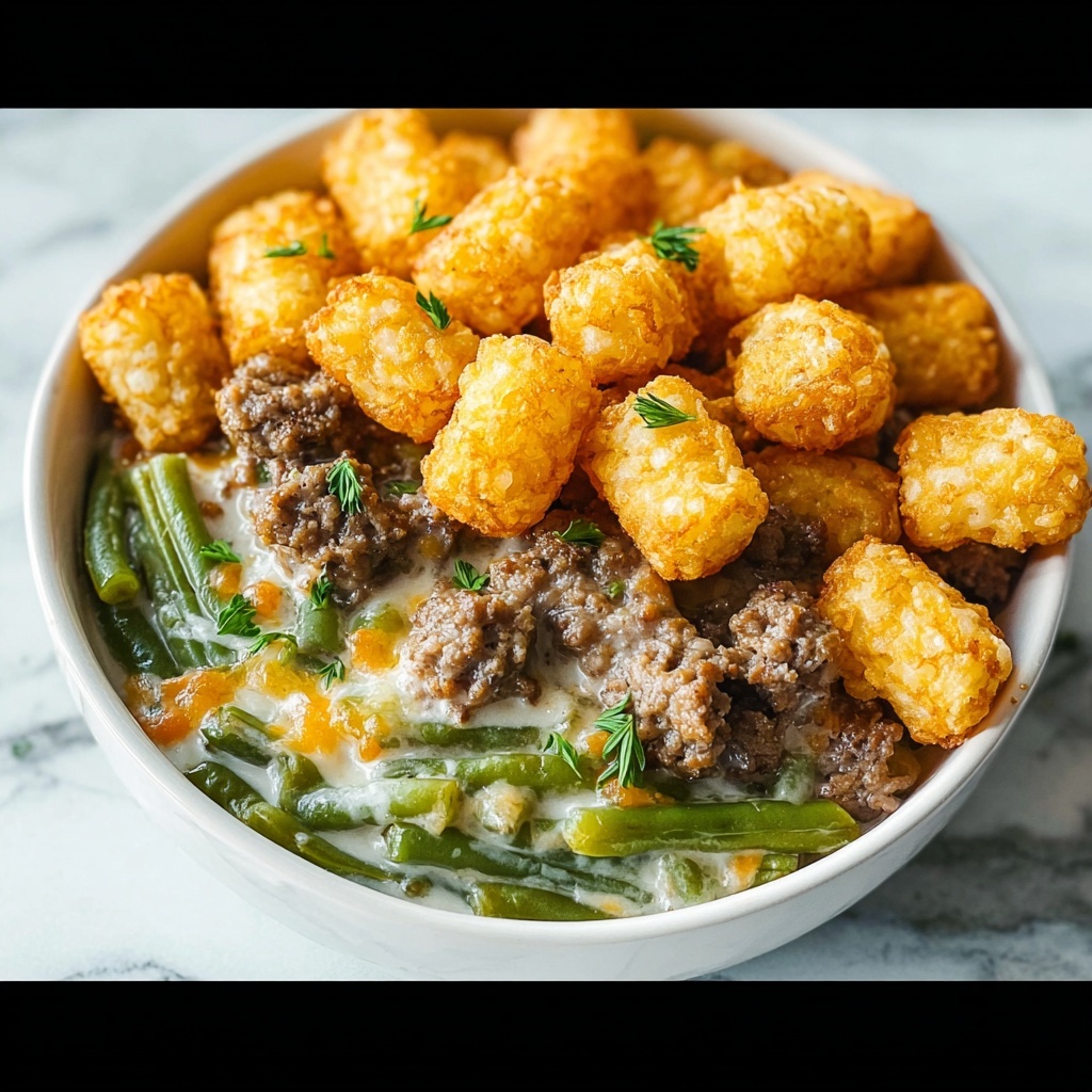 Green Bean Casserole with Tater Tots Recipe - Recipe Image