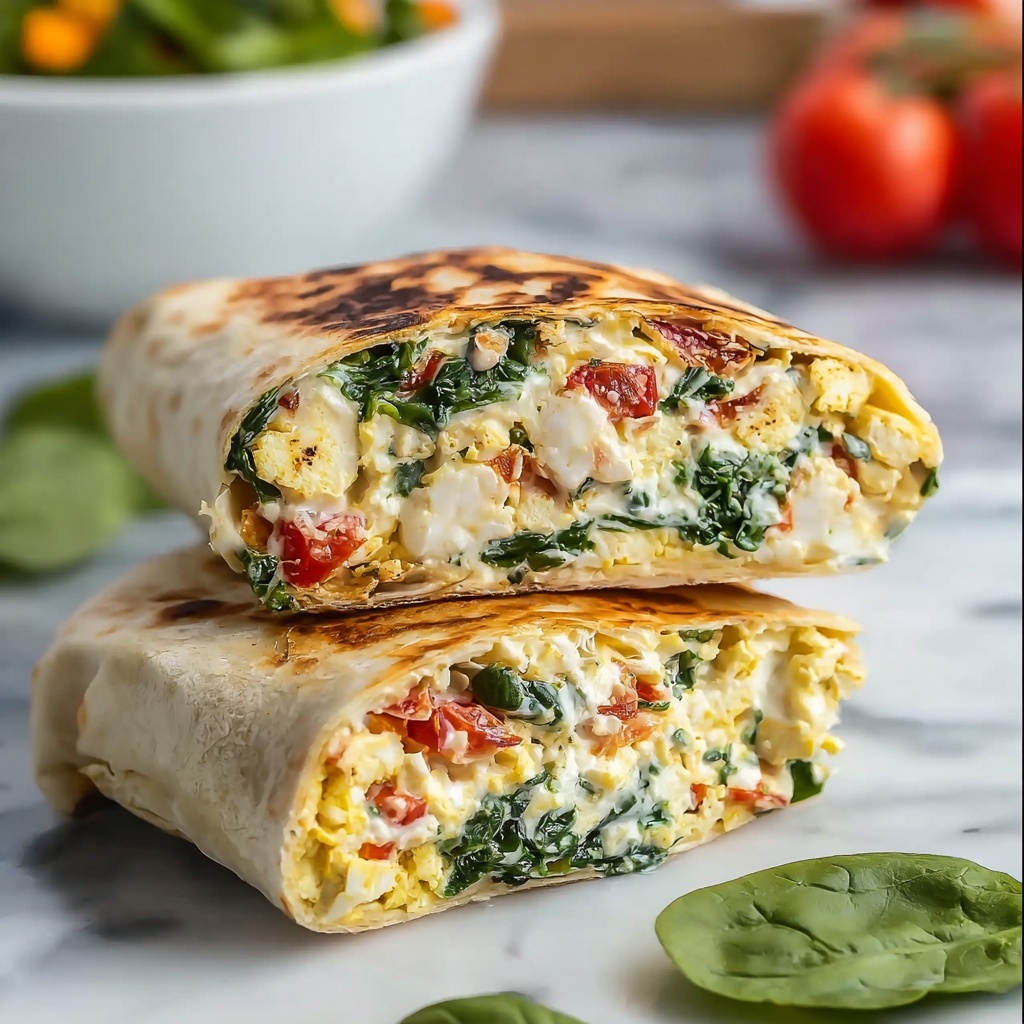 Meal Prep Breakfast Spinach Feta Wraps (Starbucks Copycat) Recipe - Recipe Image
