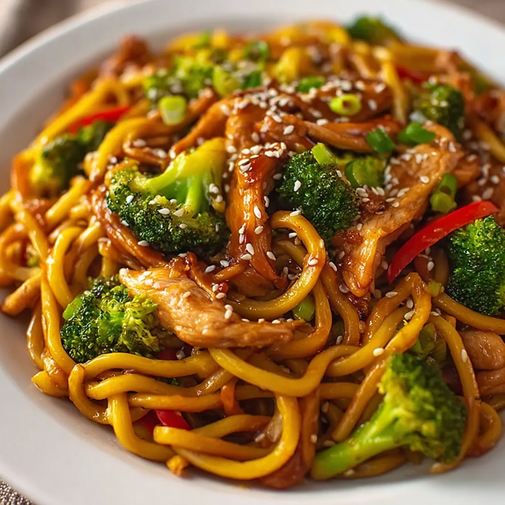 Chicken Teriyaki Noodles Recipe - Recipe Image