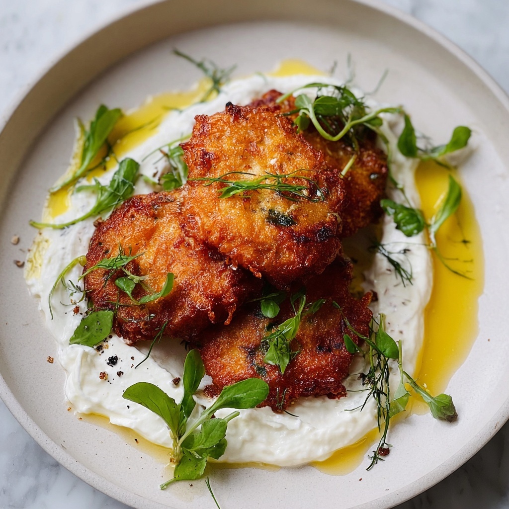 Artichoke Fritters with Whipped Goat Cheese Recipe - Recipe Image
