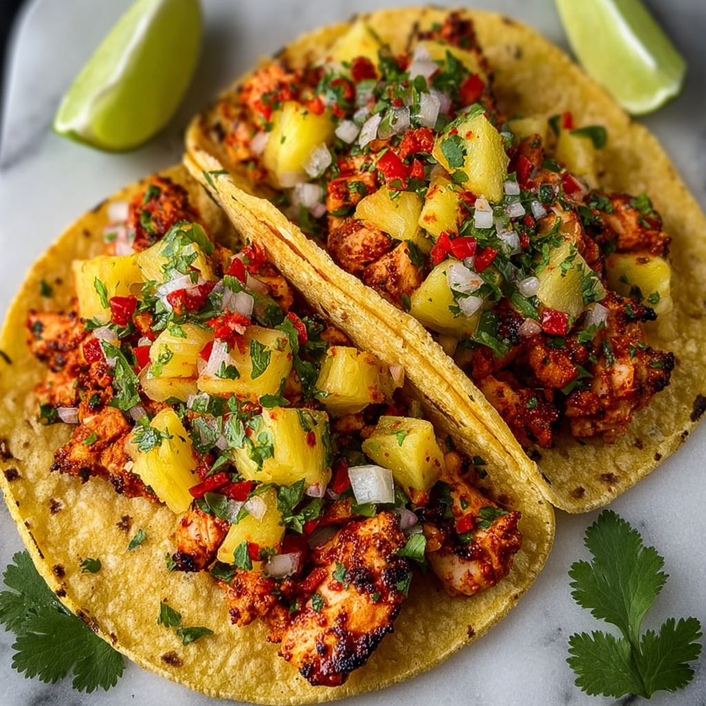 Pineapple Chicken Tacos Recipe - Recipe Image