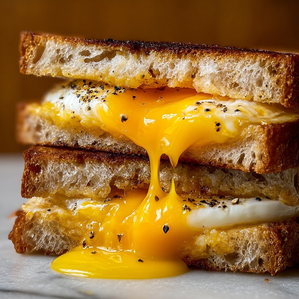 Breakfast Grilled Cheese with Eggs Recipe - Recipe Image