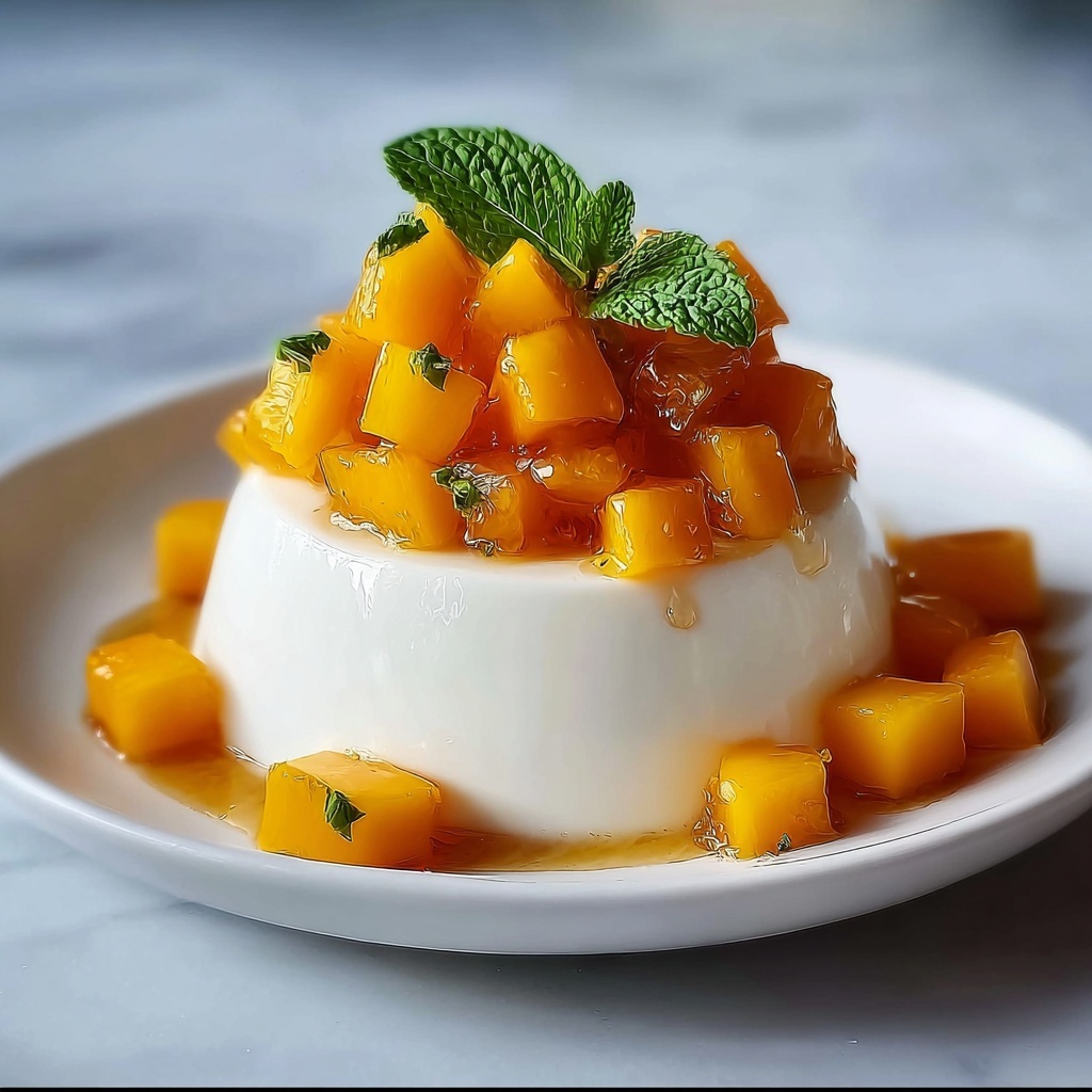 Mango Panna Cotta Delight Recipe - Recipe Image