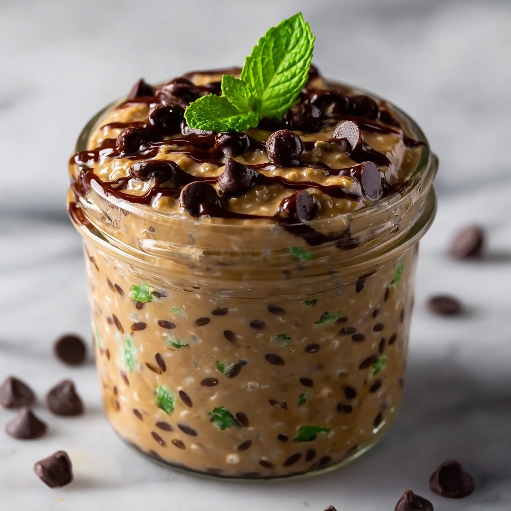 Mint Chocolate Chip Overnight Oats Recipe - Recipe Image