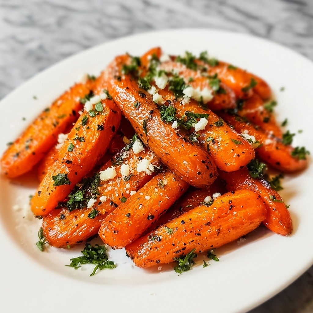 Parmesan Garlic Roasted Carrots Recipe - Recipe Image