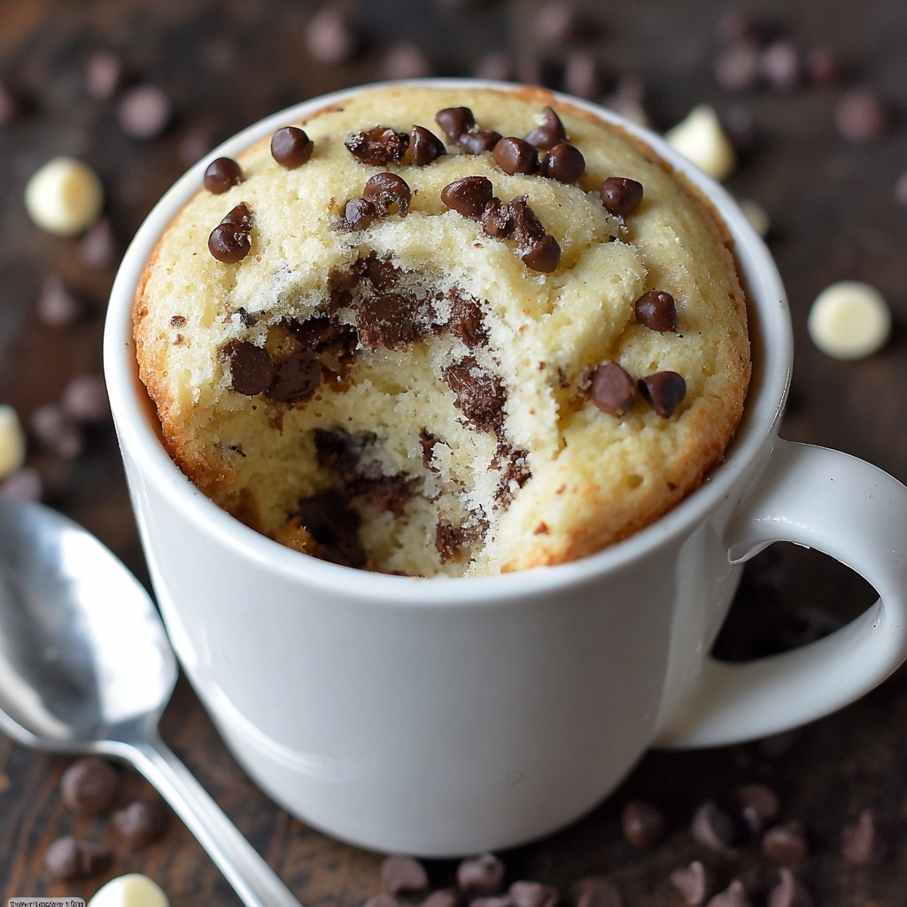 Chocolate Chip Mug Cake Recipe - Recipe Image