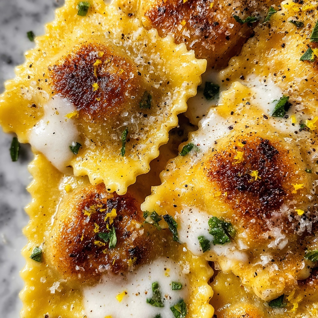 Brown Butter and Lemon Toasted Skillet Ravioli Recipe - Recipe Image