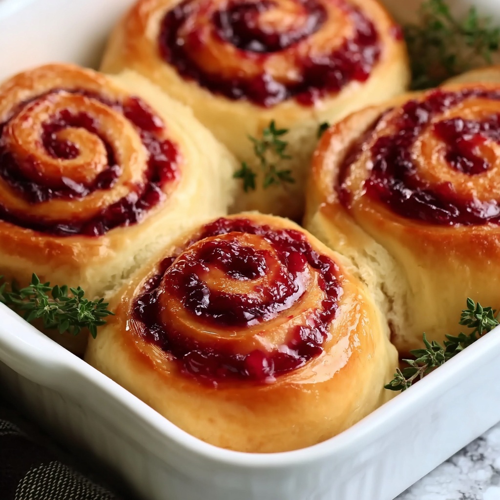 Cranberry Orange Sweet Rolls Recipe - Recipe Image