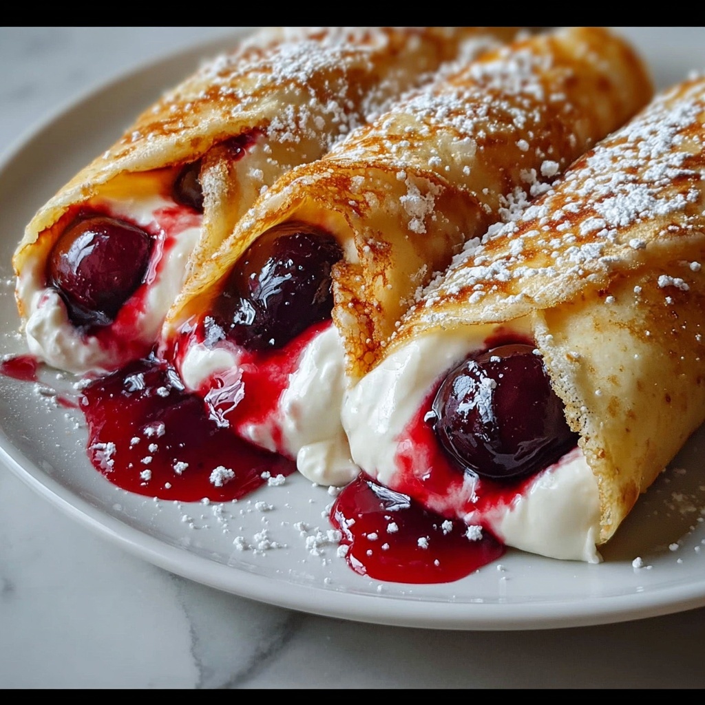 Cherry Cheesecake Chimichangas Recipe - Recipe Image