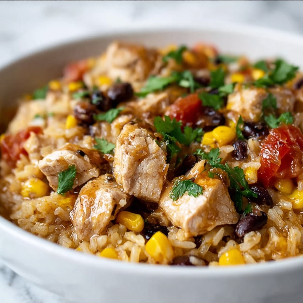 Crockpot Fiesta Chicken and Rice Recipe - Recipe Image