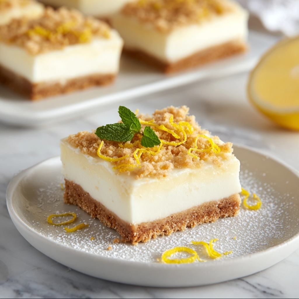 Lemon Cheesecake Bars Recipe - Recipe Image
