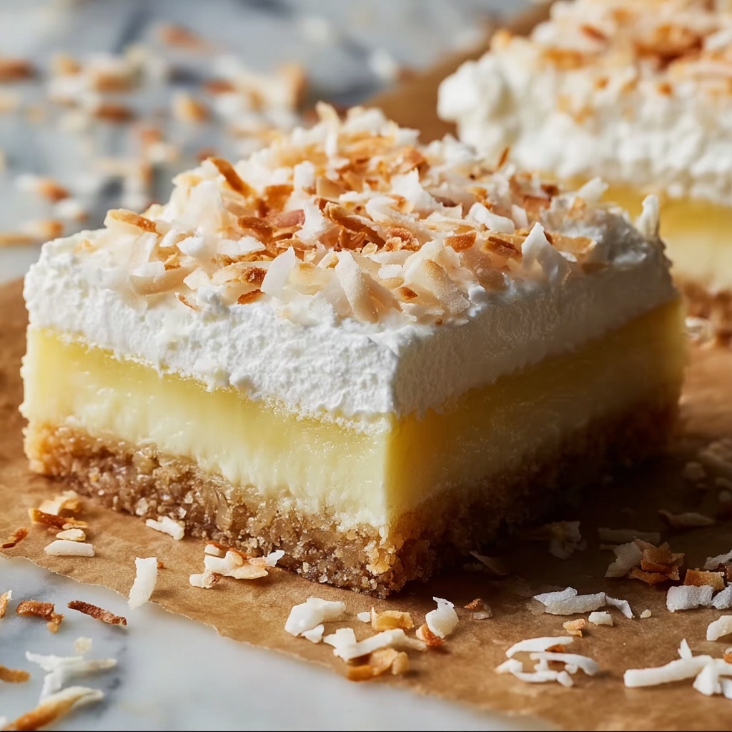 Coconut Cream Bars Recipe - Recipe Image