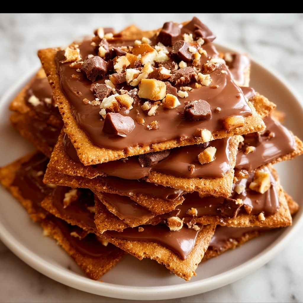Saltine Toffee with Chocolate and Pecans Recipe - Recipe Image