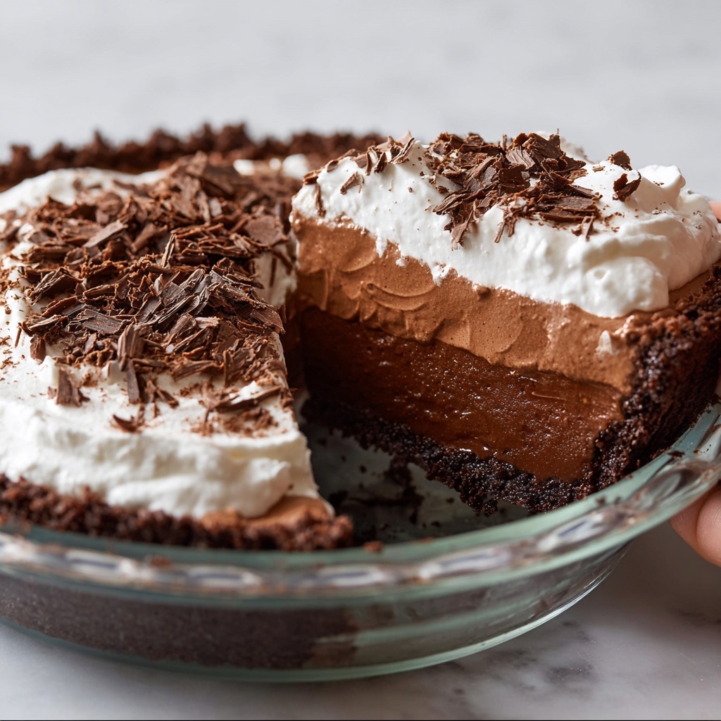 No Bake Chocolate Pudding Pie Recipe - Recipe Image
