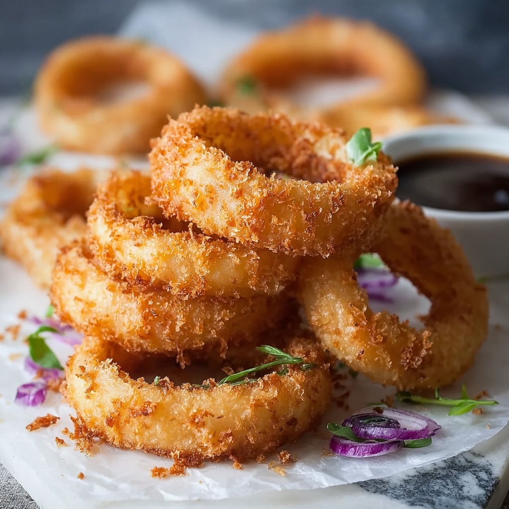 Crispy Homemade Onion Rings Recipe - Recipe Image