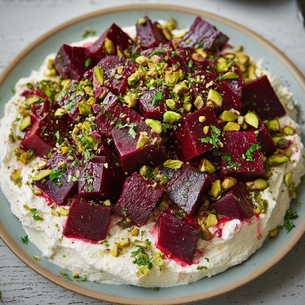 Whipped Feta with Roasted Beets & Pistachios Recipe - Recipe Image