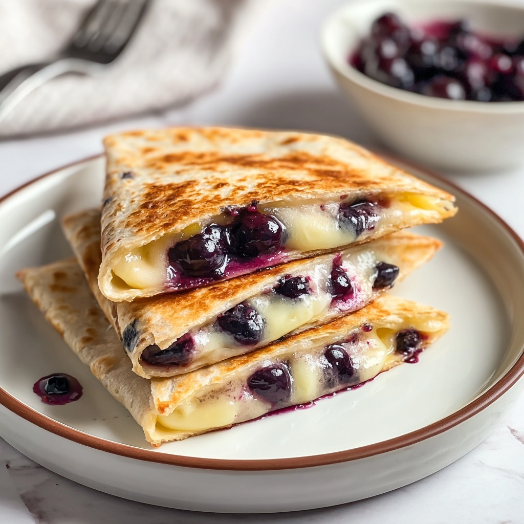 Blueberry Breakfast Quesadilla Recipe - Recipe Image
