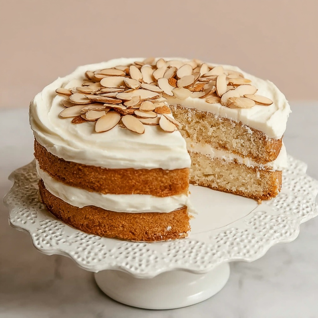 Almond Cream Cake Recipe - Recipe Image