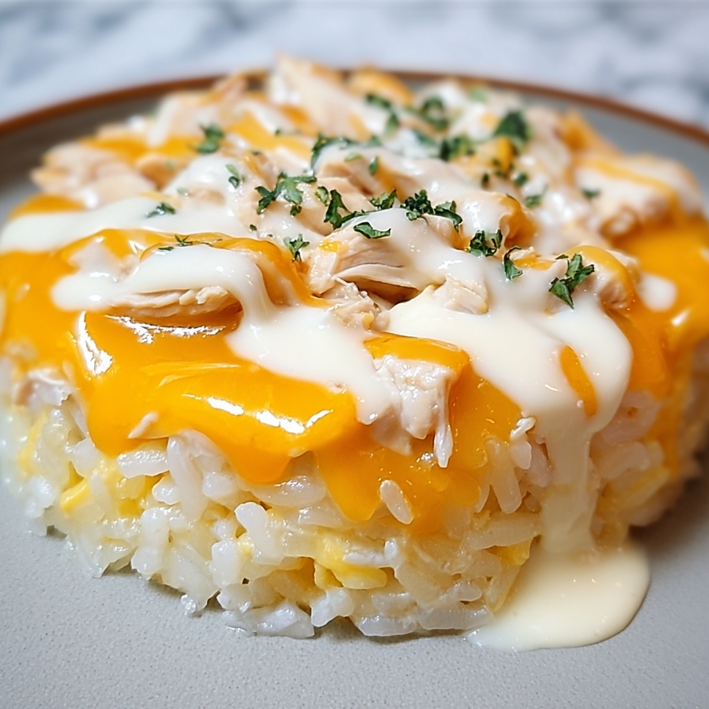 Cheesy Chicken and Rice Skillet Recipe - Recipe Image