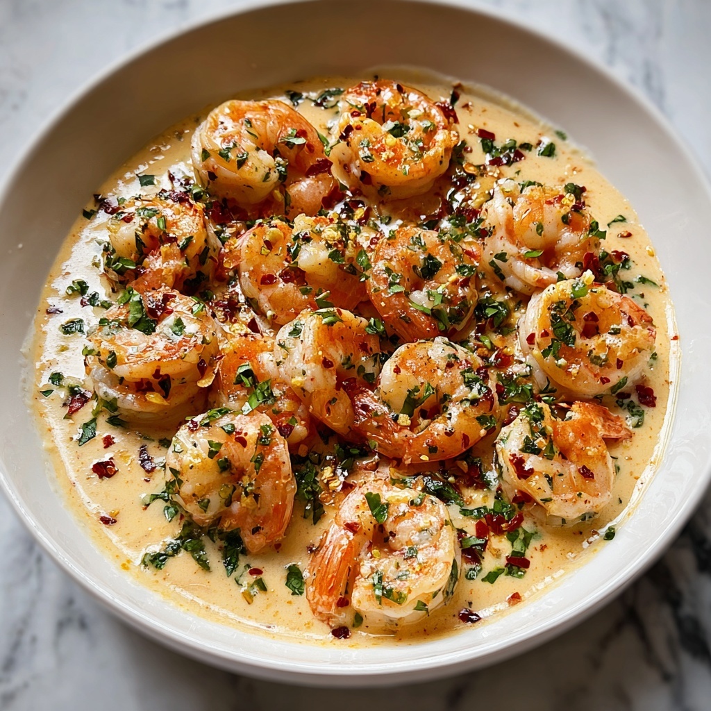 Succulent Shrimp in Creamy Garlic-Paprika Sauce Recipe - Recipe Image