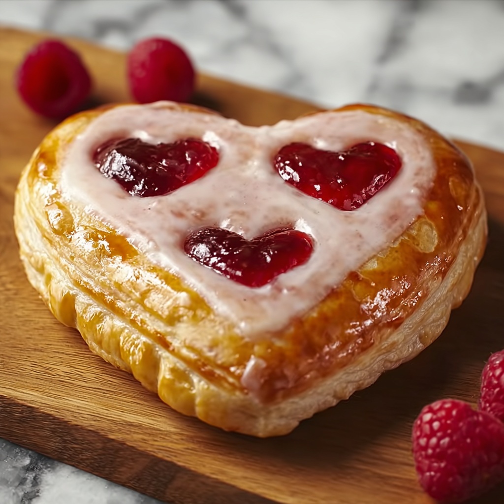 Strawberry Ruby Orange Heart-Shaped Hand Pies Recipe - Recipe Image