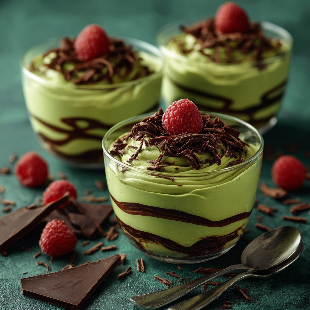 Creamy Avocado Chocolate Pudding with Optional Toppings Recipe - Recipe Image