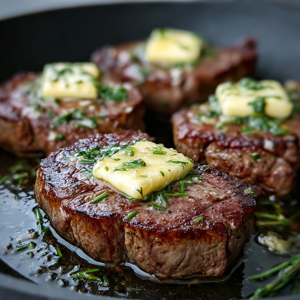 Perfect Pan-Seared Steak with Garlic Butter Recipe - Recipe Image