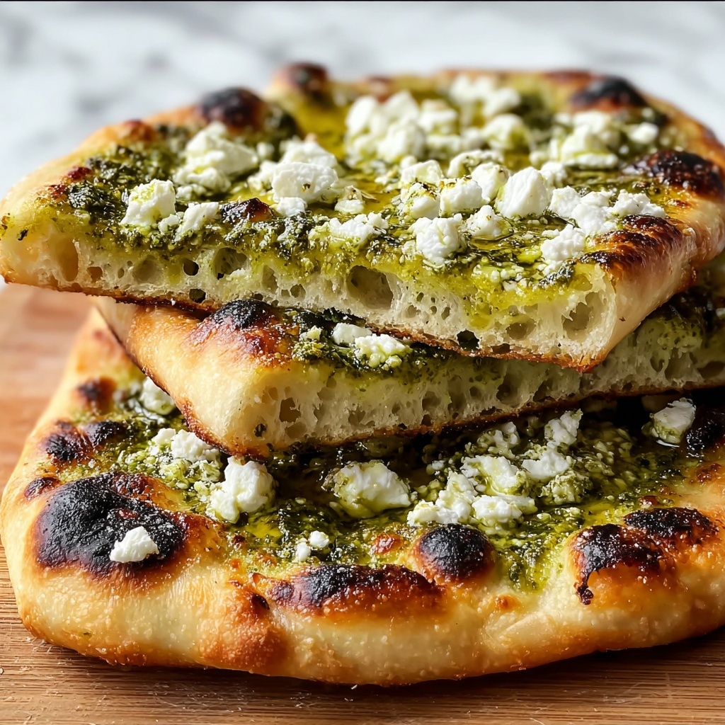 Spring Flatbreads with Feta, Peas, and Radishes Recipe - Recipe Image