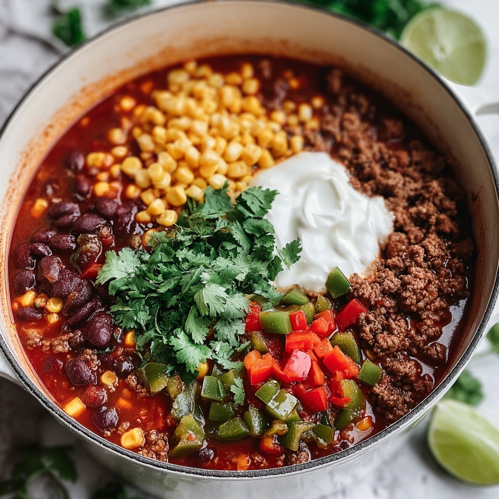 The Best Homemade Stovetop Chili Recipe - Recipe Image