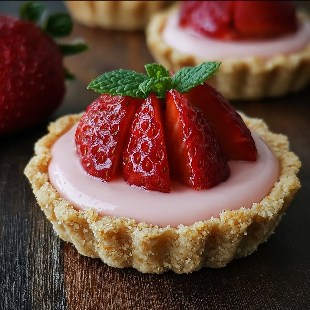 Strawberry Mousse Tartlets Recipe - Recipe Image
