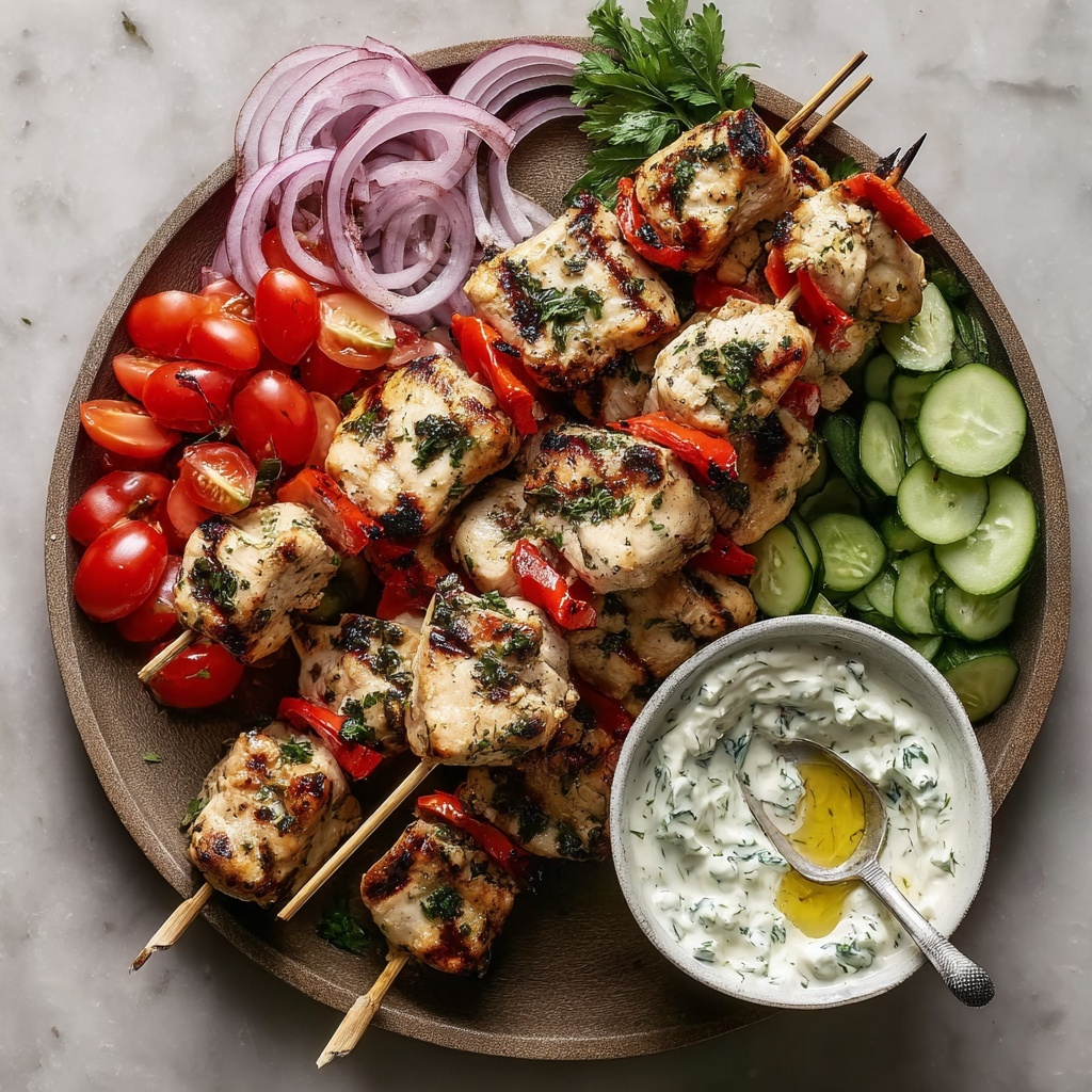 Traditional Greek Chicken Souvlaki Recipe - Recipe Image