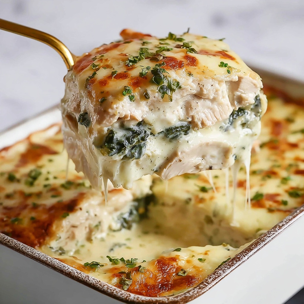Spinach Artichoke Chicken Casserole Recipe - Recipe Image