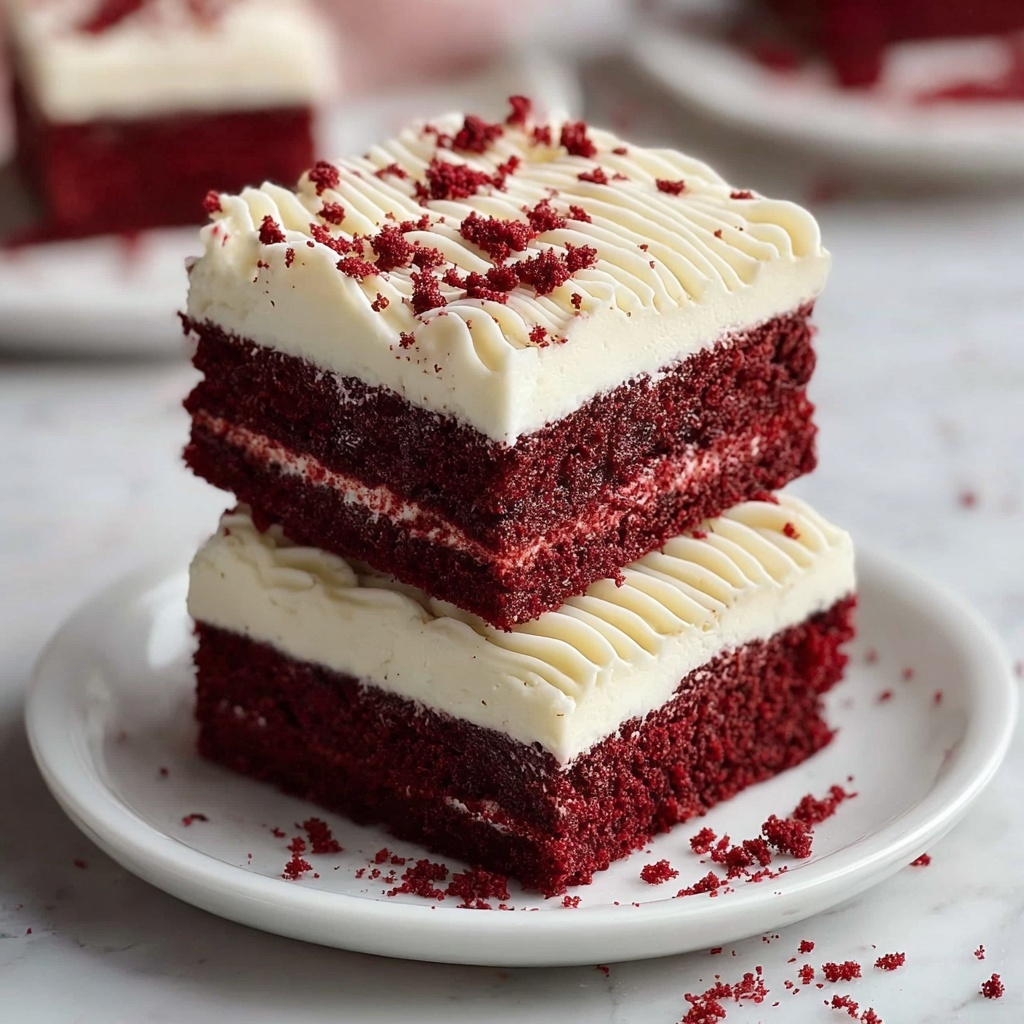 Red Velvet Brownies with Cream Cheese Frosting Recipe - Recipe Image