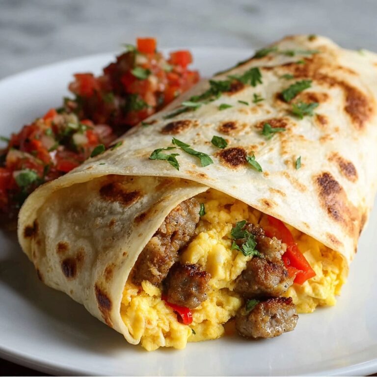 Turkey Sausage Breakfast Burrito Recipe
